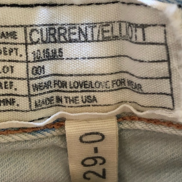 Current Elliott Boyfriend Shorts Blue Rose 29 - Picture 5 of 6